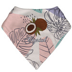 Coconut and Leaves Bandana Bib (Personalized)