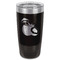 Coconut and Leaves Black Polar Camel Tumbler - 20oz - Front