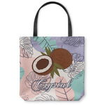 Coconut and Leaves Canvas Tote Bag (Personalized)