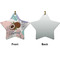 Coconut and Leaves Ceramic Flat Ornament - Star Front & Back (APPROVAL)