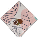 Coconut and Leaves Cloth Dinner Napkin - Single w/ Name or Text