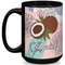 Coconut and Leaves Coffee Mug - 15 oz - Black Full