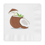 Coconut and Leaves Embossed Decorative Napkins