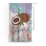 Coconut and Leaves Curtain - 50"x84" Panel (Personalized)