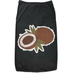 Coconut and Leaves Black Pet Shirt