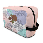 Coconut and Leaves Toiletry Bag / Dopp Kit (Personalized)