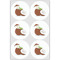 Coconut and Leaves Drink Topper - XLarge - Set of 6