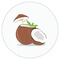 Coconut and Leaves Drink Topper - XSmall - Single