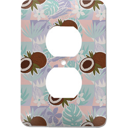 Coconut and Leaves Electric Outlet Plate