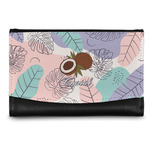 Coconut and Leaves Genuine Leather Women's Wallet - Small (Personalized)