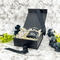 Coconut and Leaves Gift Boxes with Magnetic Lid - Black - In Context