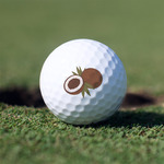 Coconut and Leaves Golf Balls - Non-Branded - Set of 12