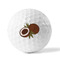 Coconut and Leaves Golf Balls - Generic - Set of 12 - FRONT