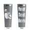 Coconut and Leaves Grey RTIC Everyday Tumbler - 28 oz. - Front and Back