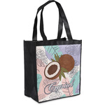 Coconut and Leaves Grocery Bag w/ Name or Text