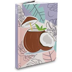 Coconut and Leaves Hardbound Journal - 7.25" x 10" (Personalized)
