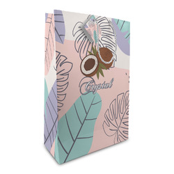 Coconut and Leaves Large Gift Bag (Personalized)