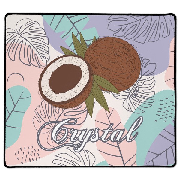 Custom Coconut and Leaves XL Gaming Mouse Pad - 18" x 16" (Personalized)