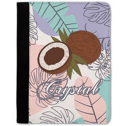 Coconut and Leaves Notebook Padfolio - Medium w/ Name or Text