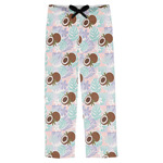 Coconut and Leaves Mens Pajama Pants - M