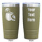 Coconut and Leaves Olive Polar Camel Tumbler - 20oz - Double Sided - Approval