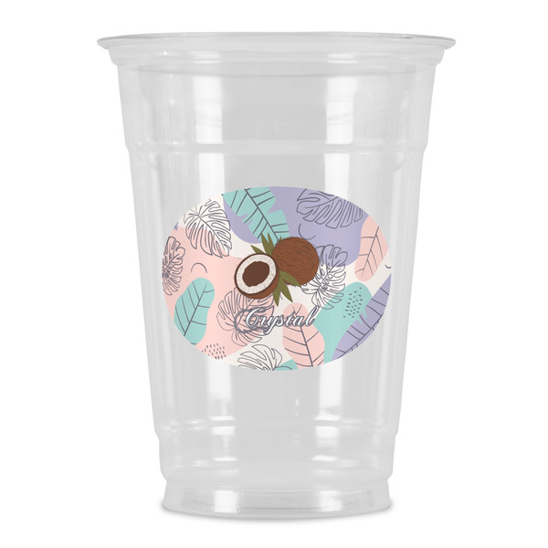 Custom Coconut and Leaves Party Cups - 16oz (Personalized)