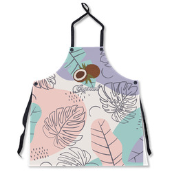 Coconut and Leaves Apron Without Pockets w/ Name or Text