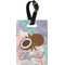 Coconut and Leaves Personalized Rectangular Luggage Tag