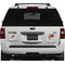 Coconut and Leaves Personalized Square Car Magnets on Ford Explorer