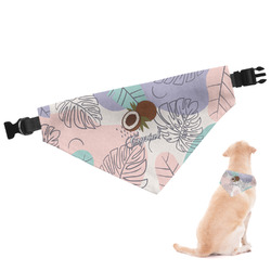 Coconut and Leaves Dog Bandana - Small w/ Name or Text