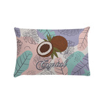 Coconut and Leaves Pillow Case - Standard w/ Name or Text