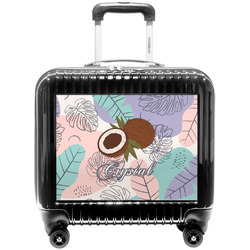 Coconut and Leaves Pilot / Flight Suitcase w/ Name or Text