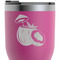 Coconut and Leaves RTIC Tumbler - Magenta - Close Up