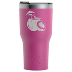 Coconut and Leaves RTIC Tumbler - Magenta - Laser Engraved - Single-Sided