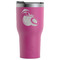 Coconut and Leaves RTIC Tumbler - Magenta - Front