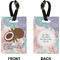 Coconut and Leaves Rectangle Luggage Tag (Front + Back)