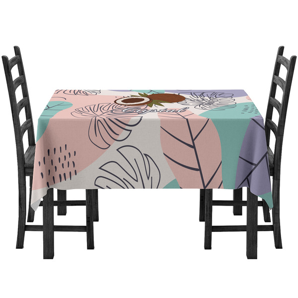 Custom Coconut and Leaves Tablecloth (Personalized)