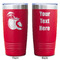 Coconut and Leaves Red Polar Camel Tumbler - 20oz - Double Sided - Approval