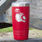 Coconut and Leaves Red Polar Camel Tumbler - 20oz - Main