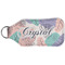 Coconut and Leaves Sanitizer Holder Keychain - Large (Back)