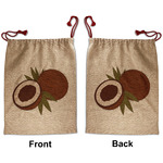 Coconut and Leaves Santa Sack - Front & Back