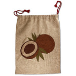 Coconut and Leaves Santa Sack - Front