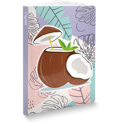 Coconut and Leaves Softbound Notebook - 7.25" x 10" (Personalized)
