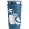 Coconut and Leaves Steel Blue RTIC Everyday Tumbler - 28 oz. - Close Up