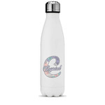 Coconut and Leaves Water Bottle - 17 oz. - Stainless Steel - Full Color Printing (Personalized)