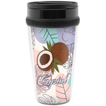 Coconut and Leaves Acrylic Travel Mug without Handle (Personalized)