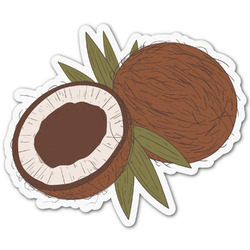 Coconut and Leaves Graphic Decal - Medium