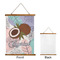 Coconut and Leaves Wall Hanging Tapestry - Portrait - APPROVAL