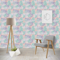 Coconut and Leaves Wallpaper & Surface Covering (Water Activated - Removable)
