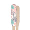 Coconut and Leaves Wooden Food Pick - Paddle - Single Sided - Front & Back